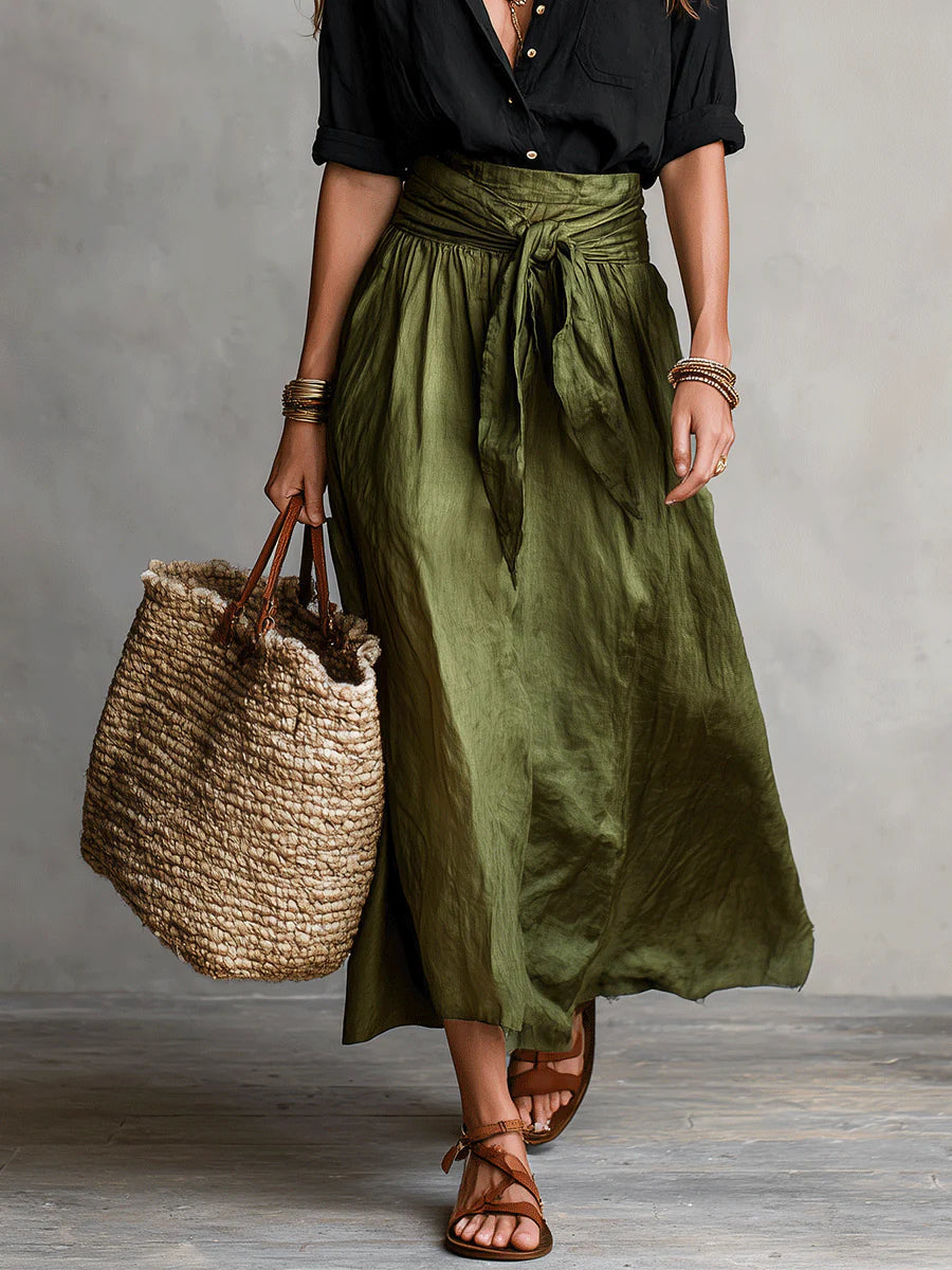 Vera™ | Two-Piece Top and Midi Skirt Set