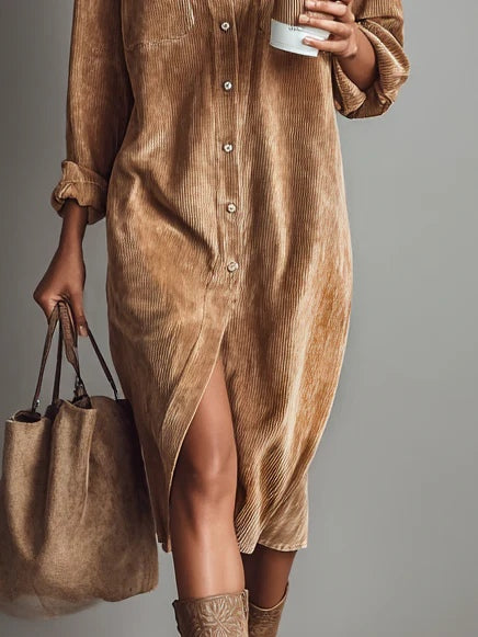 Elise™ Soft Corduroy Dress
