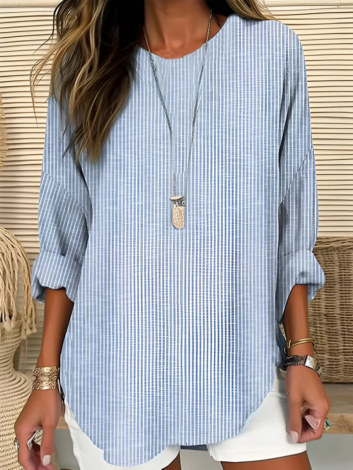 Rhea™ | Trendy Striped Blouse