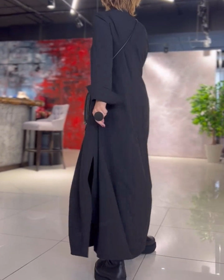 Retro-Inspired Loose Fit Maxi Dress