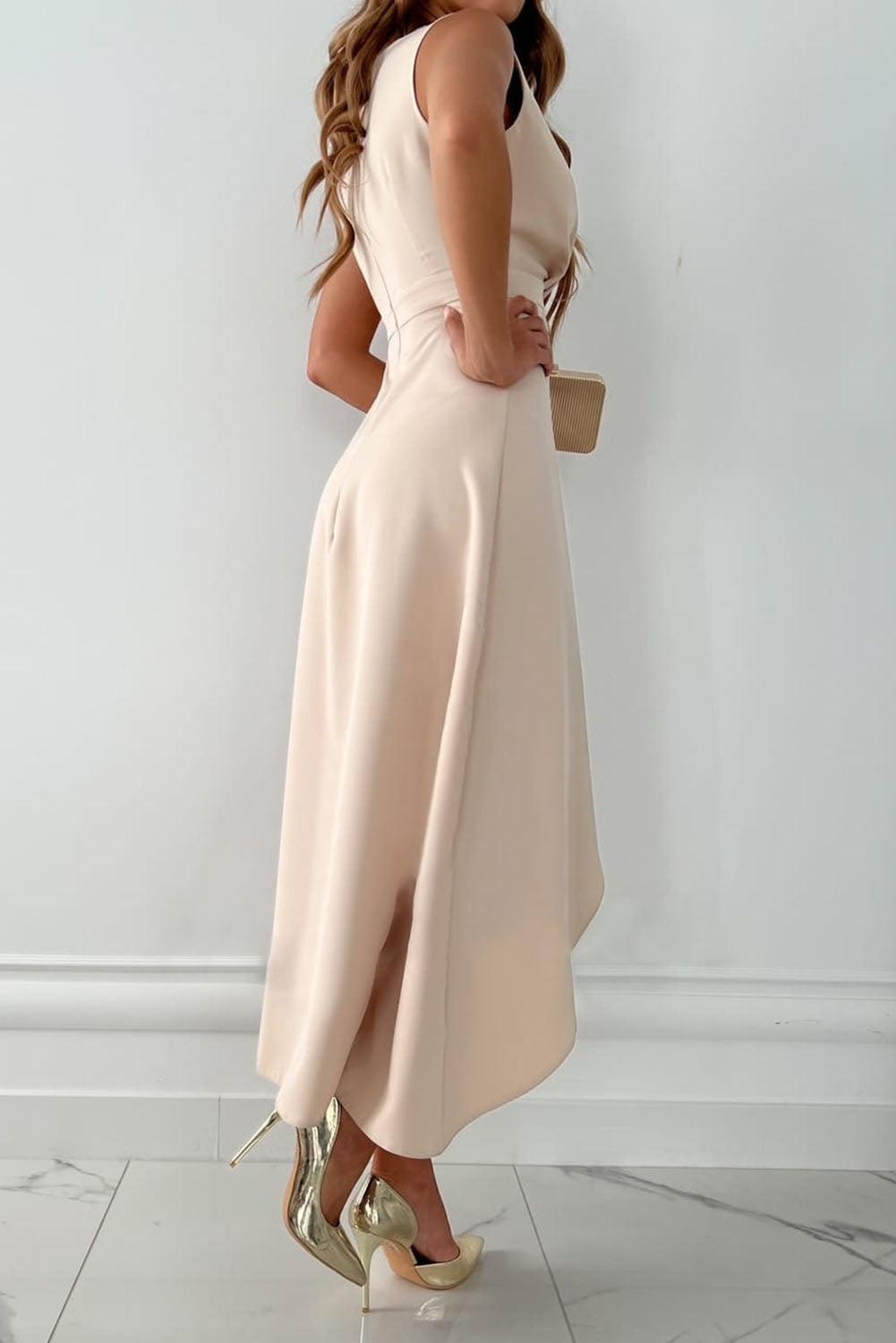Rosamund | Dress with Pink Pattern