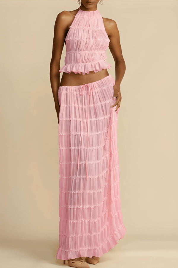 Arabella™ | Elegant Halter Summer Set