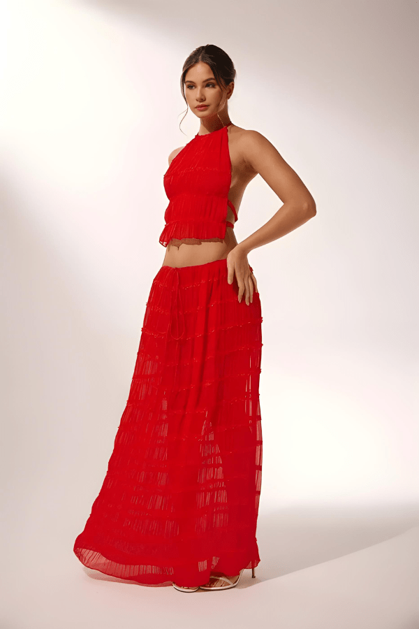 Arabella™ | Elegant Halter Summer Set