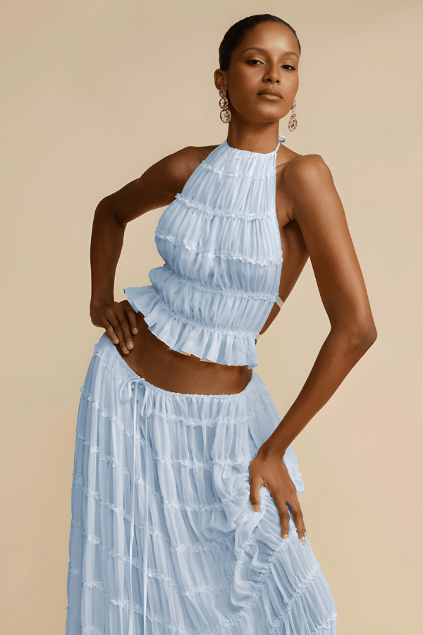 Arabella™ | Elegant Halter Summer Set