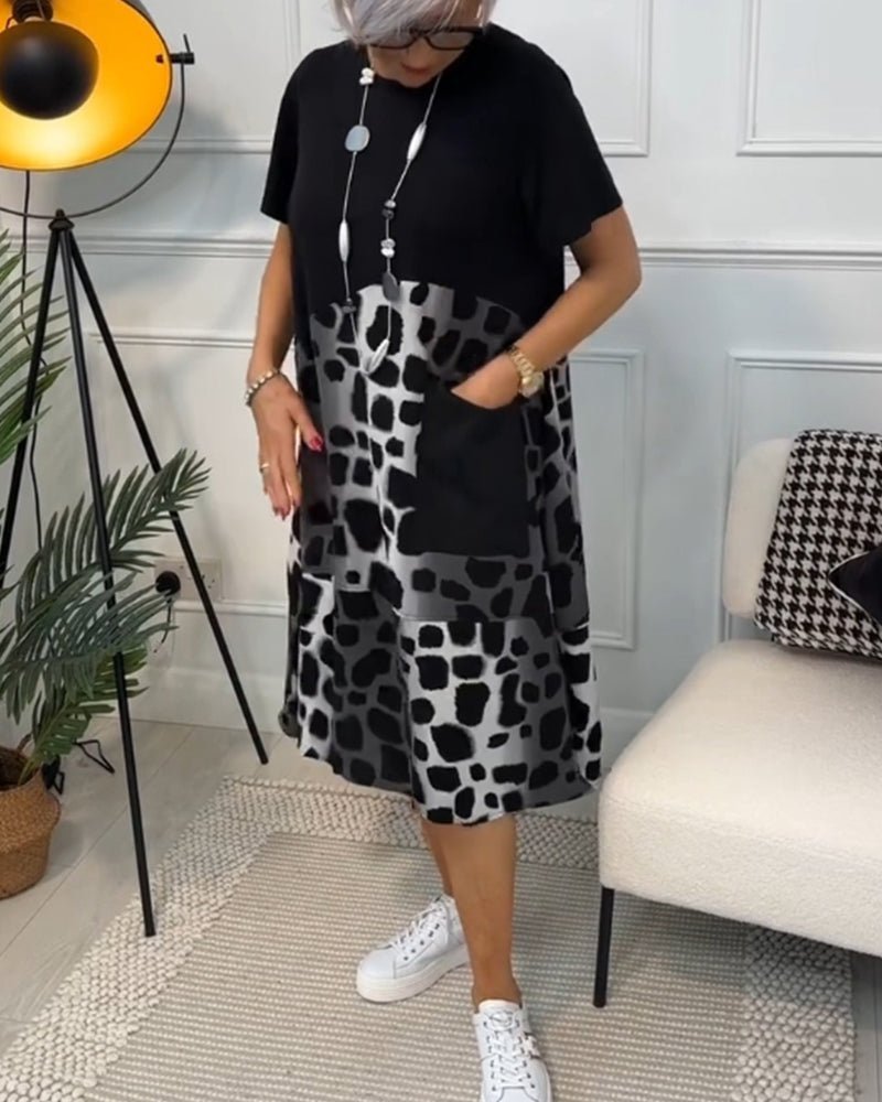 Mallory | Modern Contrast Dress