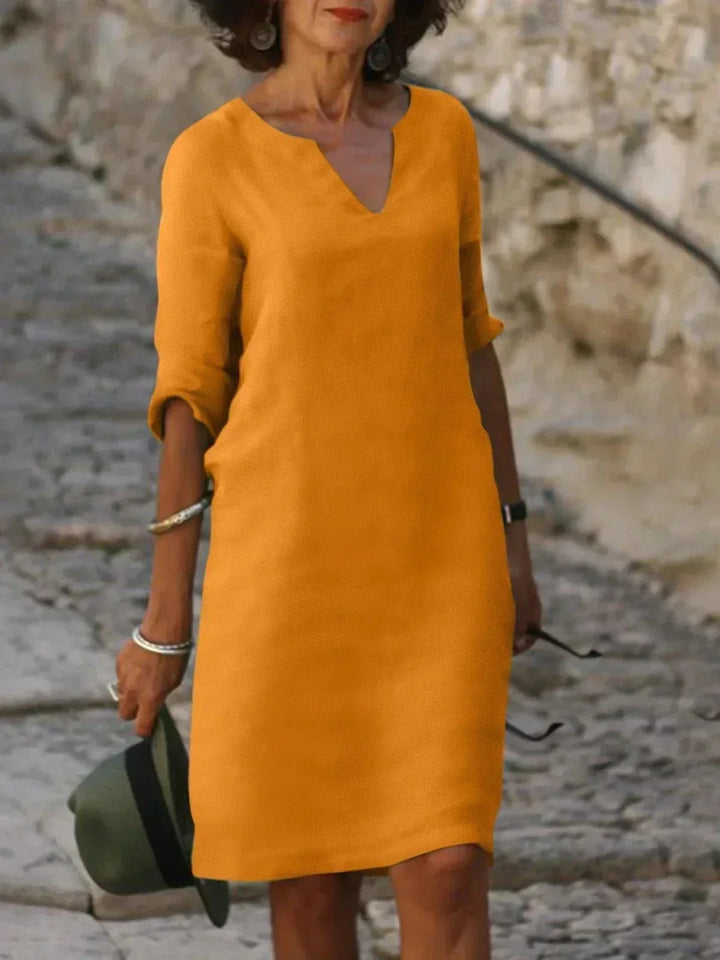 Beth™ | Relaxed V-Neck Dress