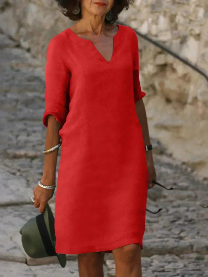 Beth™ | Relaxed V-Neck Dress