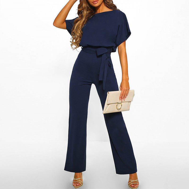 Cassandra™ | Belted Wide-Leg Jumpsuit