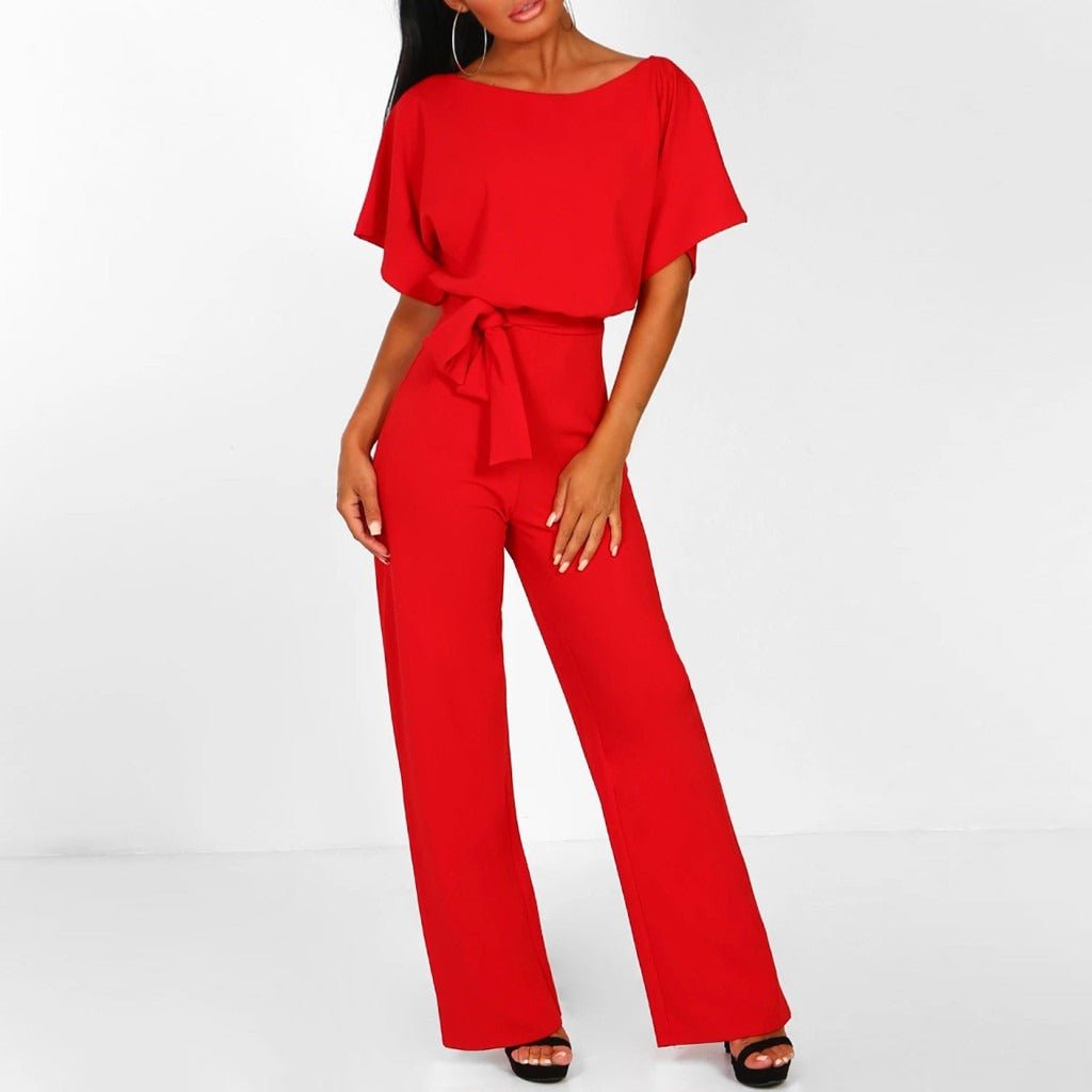 Cassandra™ | Belted Wide-Leg Jumpsuit