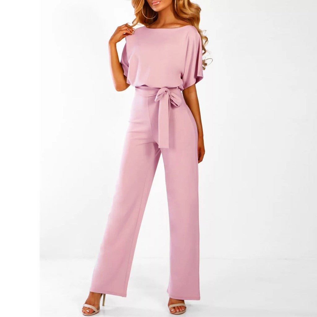 Cassandra™ | Belted Wide-Leg Jumpsuit