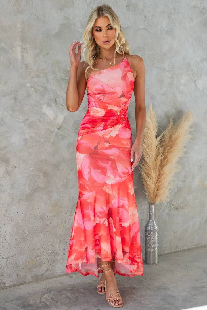 Layla™ | One-Shoulder Pleated Dress