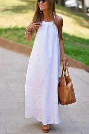 Shaira | Linen Maxi Dress