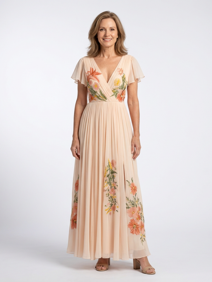 Rose | Elegant Floral Summer Boho Dress
