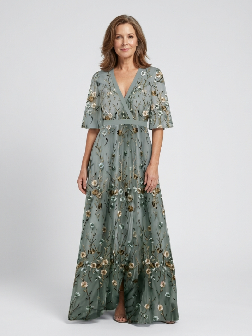 Clarissa | Elegant Summer V-neck Dress