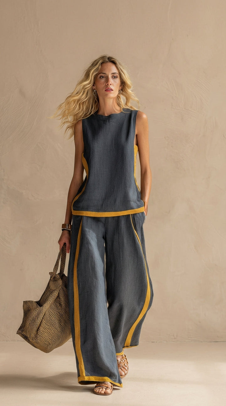 Mia™ | Linen and Cotton Breezy Two-Piece Set