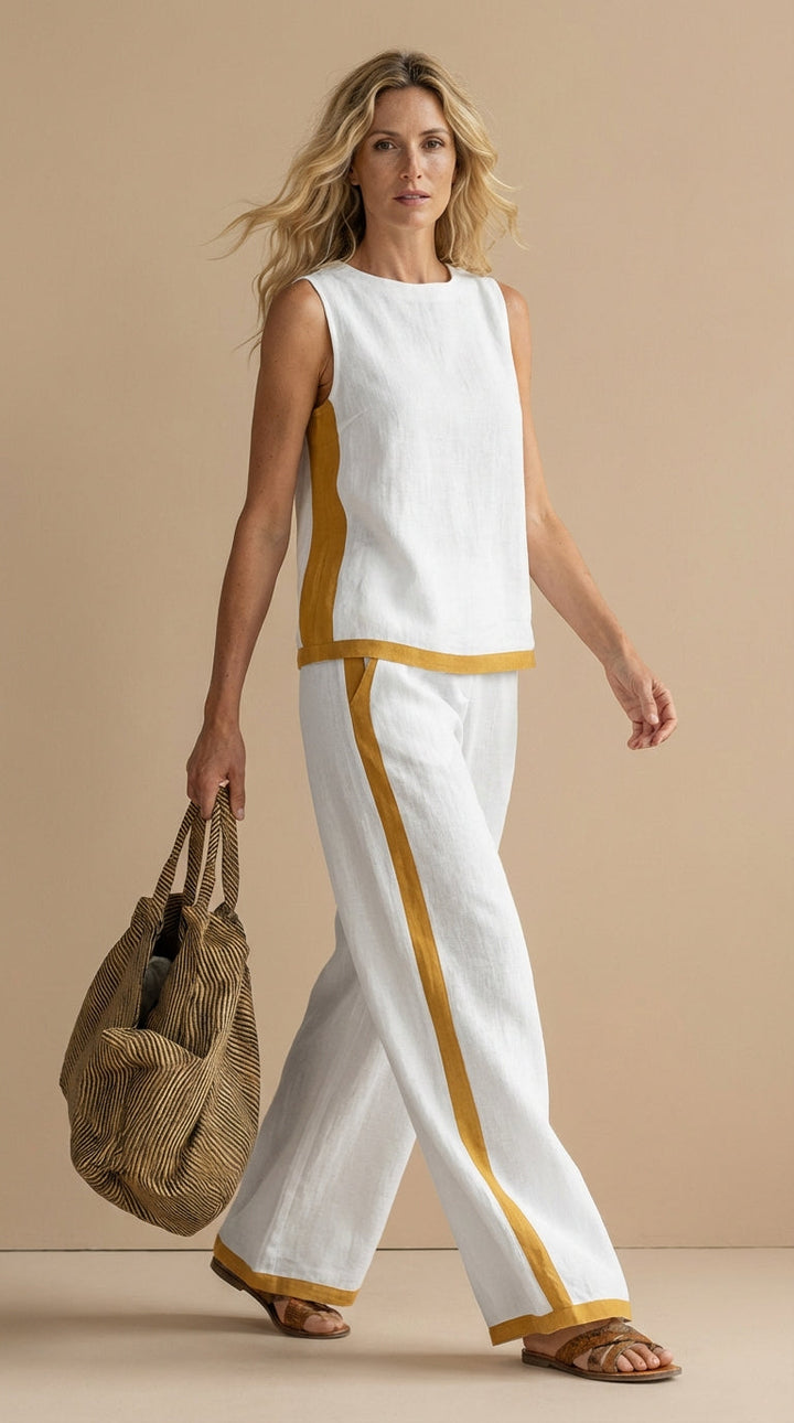 Mia™ | Linen and Cotton Breezy Two-Piece Set