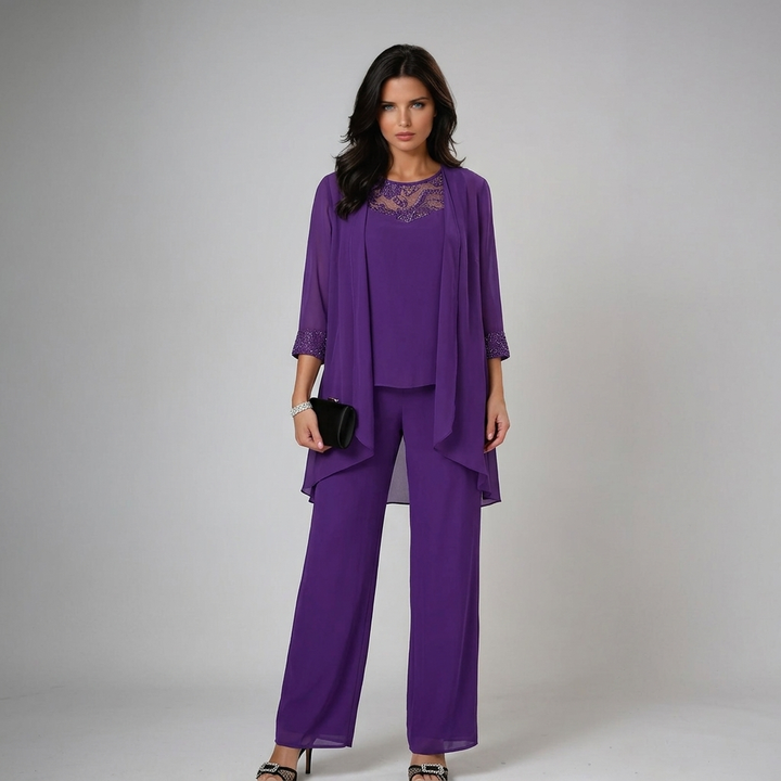 Iva | Elegant Three-Piece Lace Set