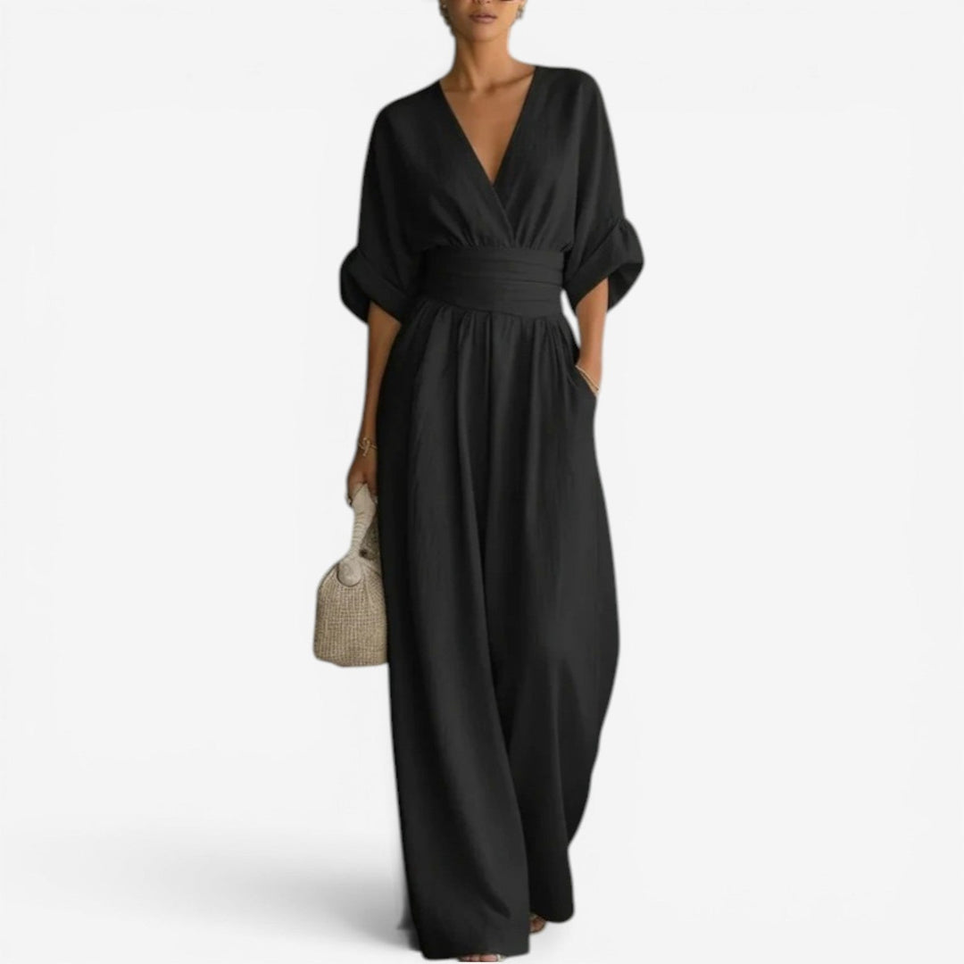 Cheska™ | Flowy Waist-Defined Jumpsuit