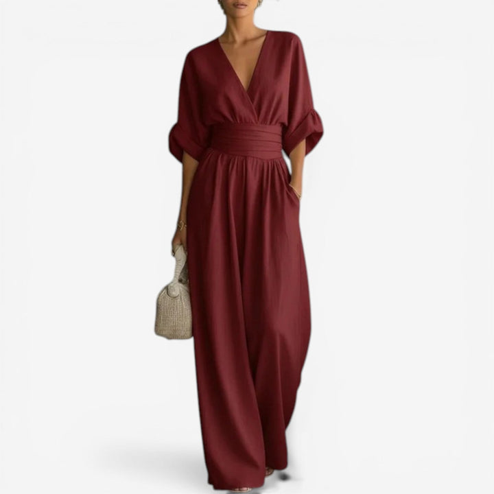 Cheska™ | Flowy Waist-Defined Jumpsuit