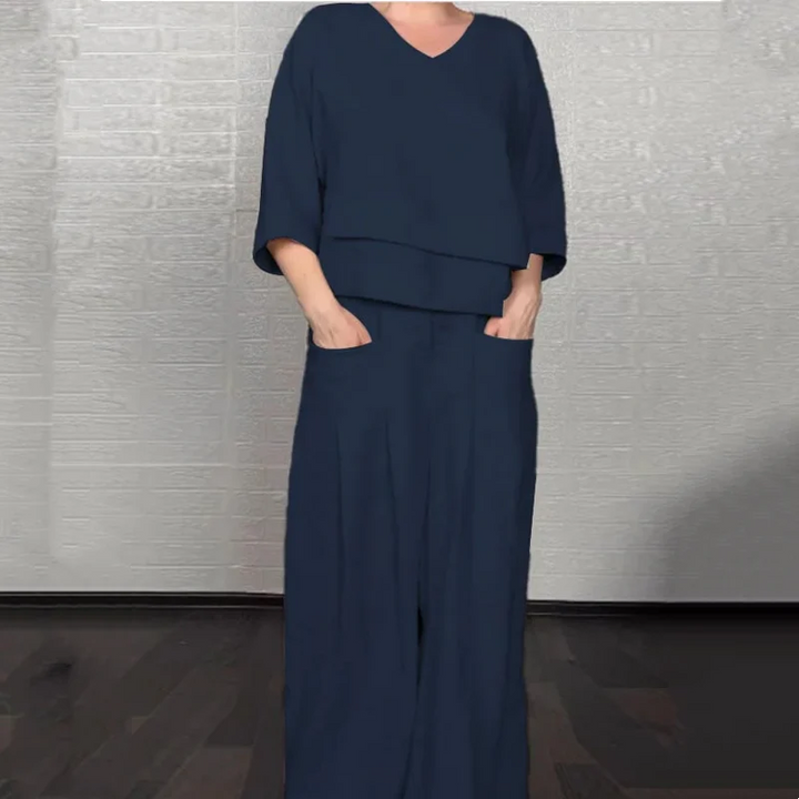 Isabel™ | Relaxed Linen-Cotton Two-Piece Set