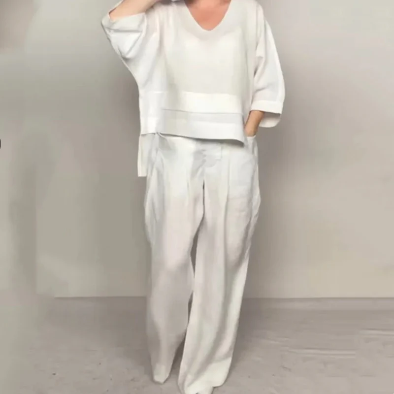 Isabel™ | Relaxed Linen-Cotton Two-Piece Set