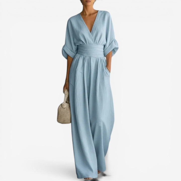 Cheska™ | Flowy Waist-Defined Jumpsuit