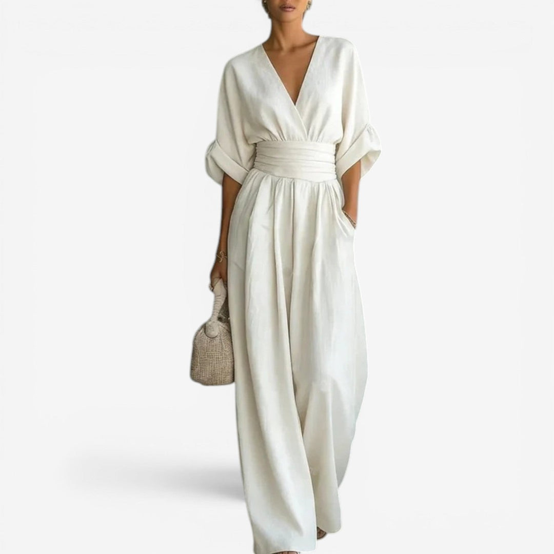Cheska™ | Flowy Waist-Defined Jumpsuit