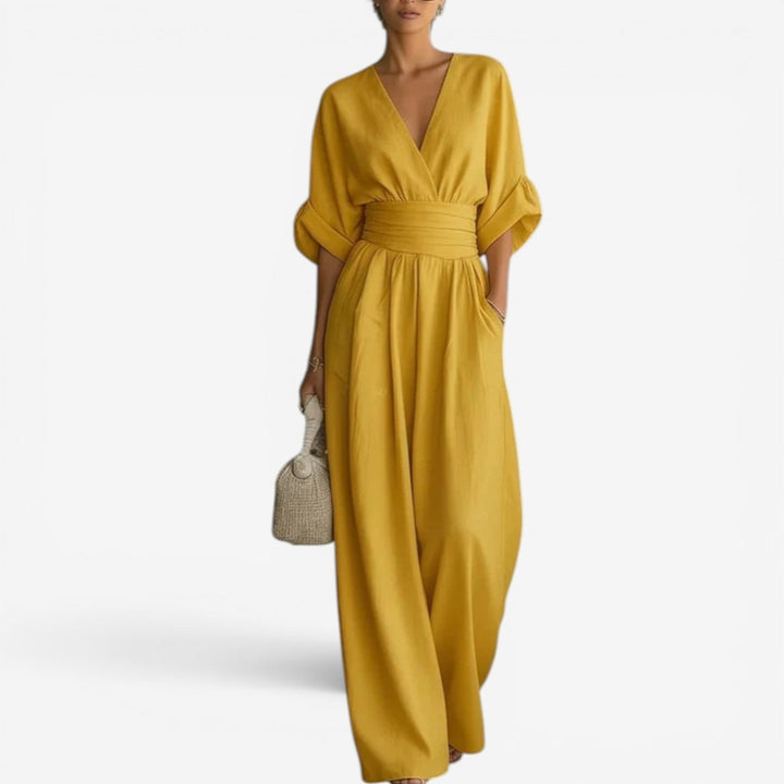 Cheska™ | Flowy Waist-Defined Jumpsuit