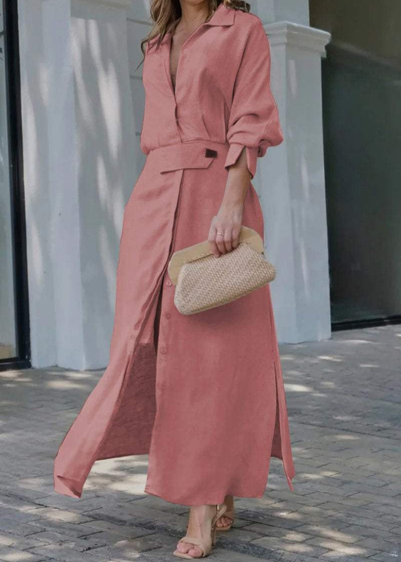 Jeanette™ | Pure Linen Maxi Dress