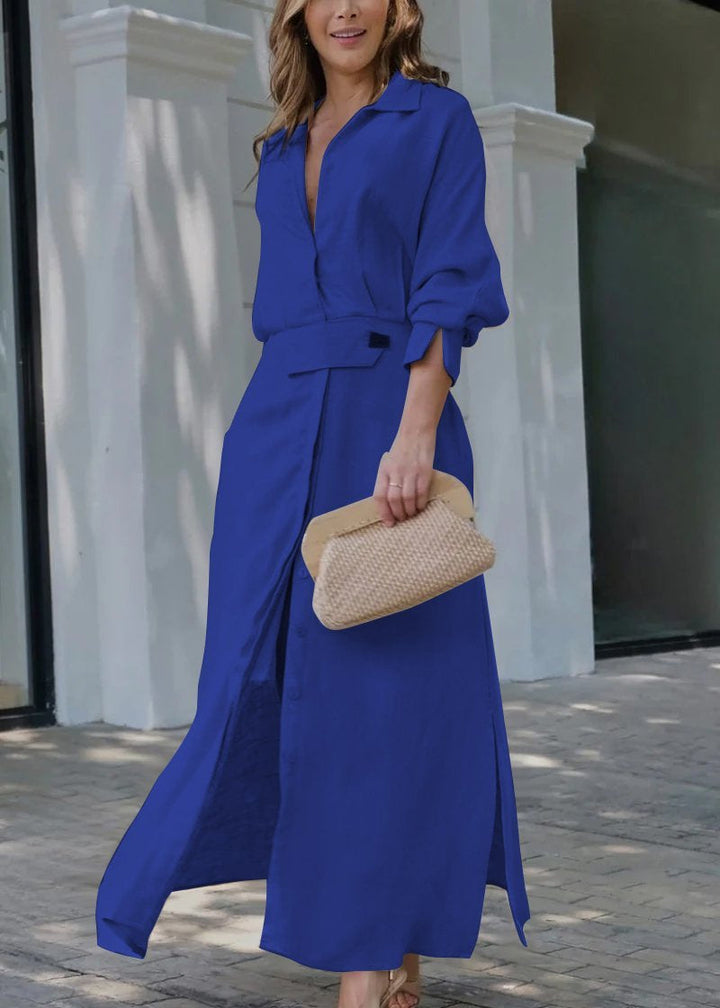 Jeanette™ | Pure Linen Maxi Dress