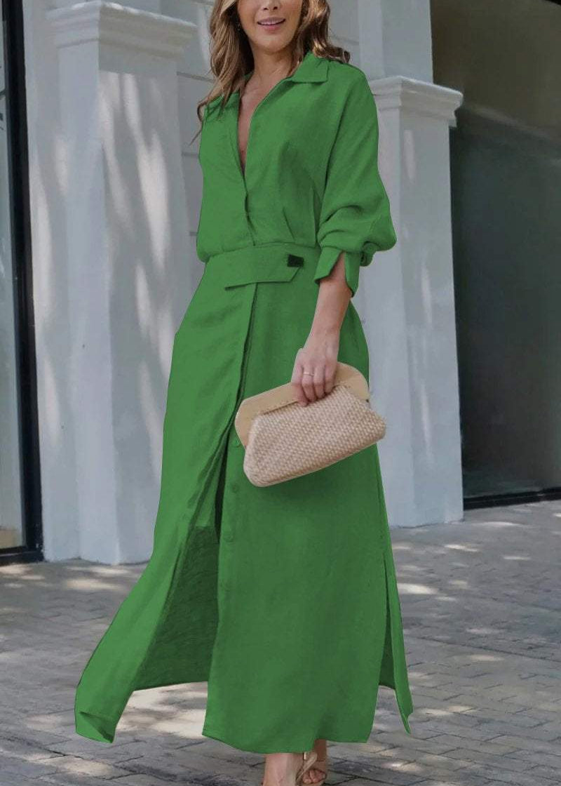 Jeanette™ | Pure Linen Maxi Dress