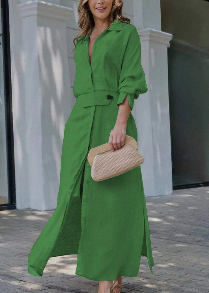 Jeanette™ | Pure Linen Maxi Dress