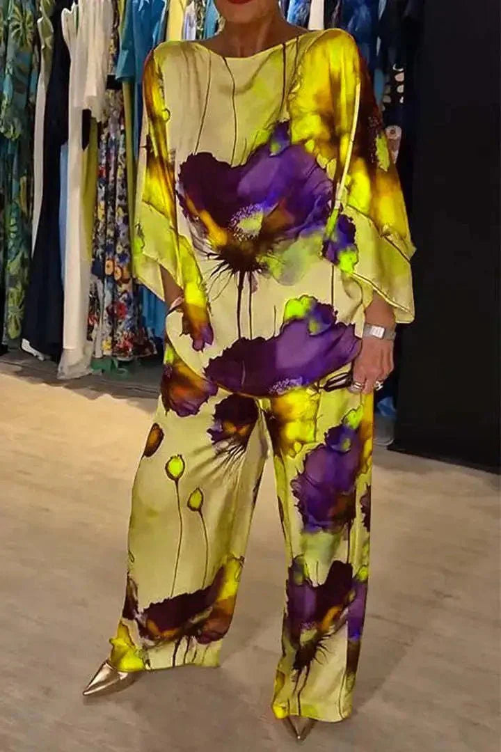 Lieke™ | Elegant Floral Two-Piece Set