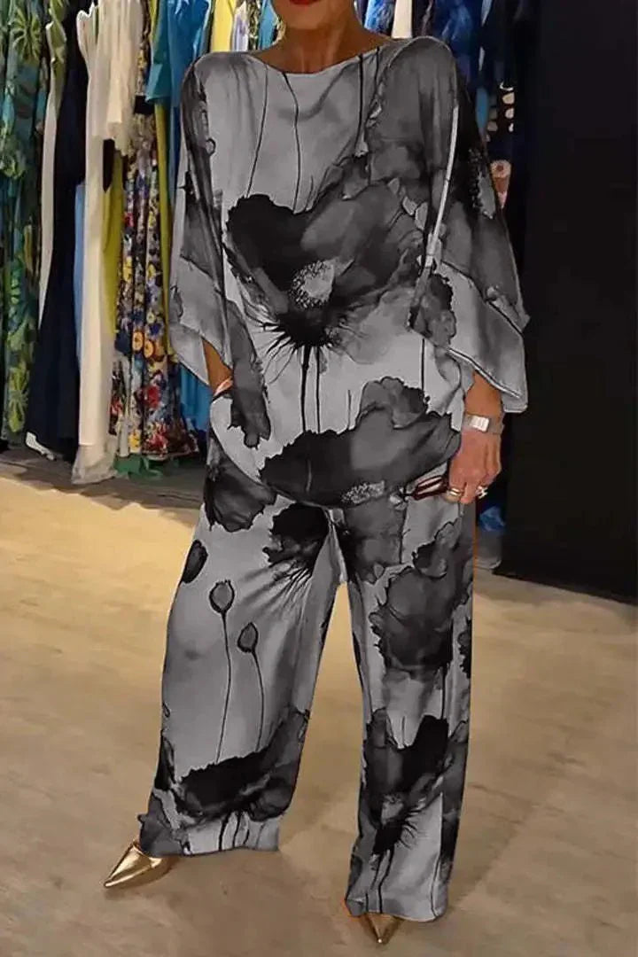 Lieke™ | Elegant Floral Two-Piece Set