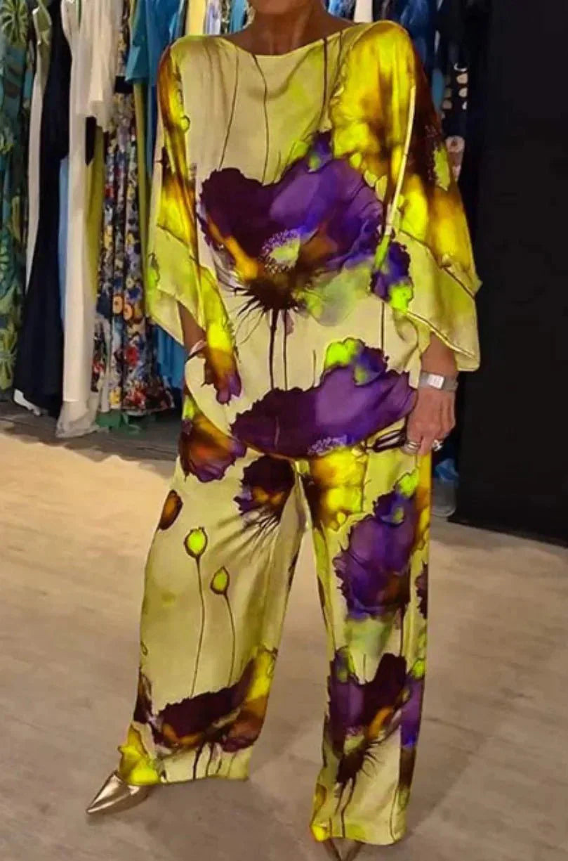 Lieke™ | Elegant Floral Two-Piece Set