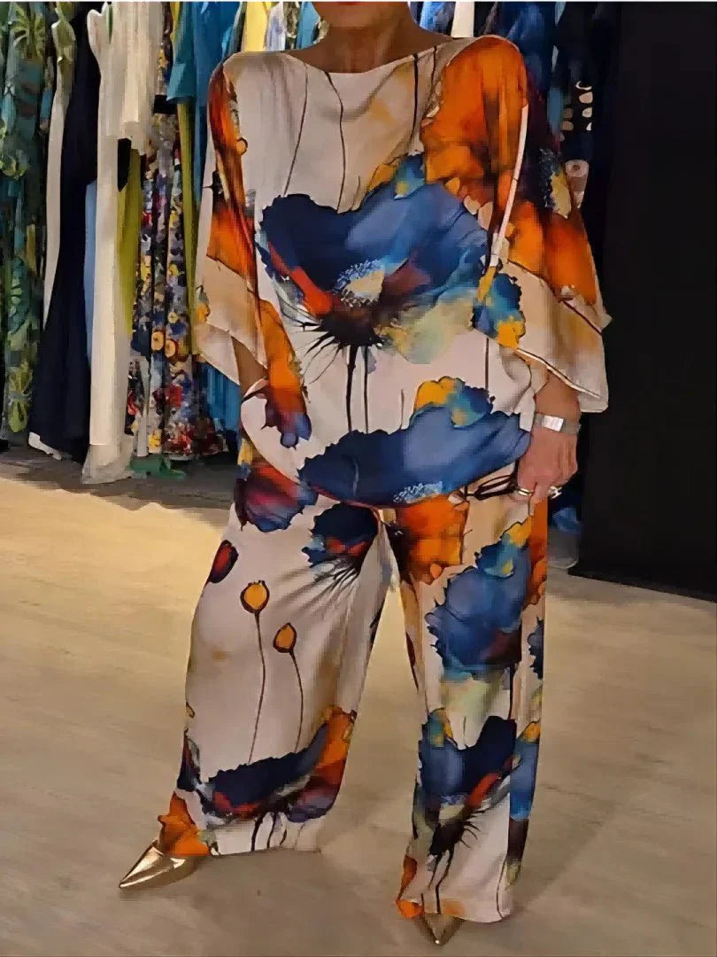 Lieke™ | Elegant Floral Two-Piece Set
