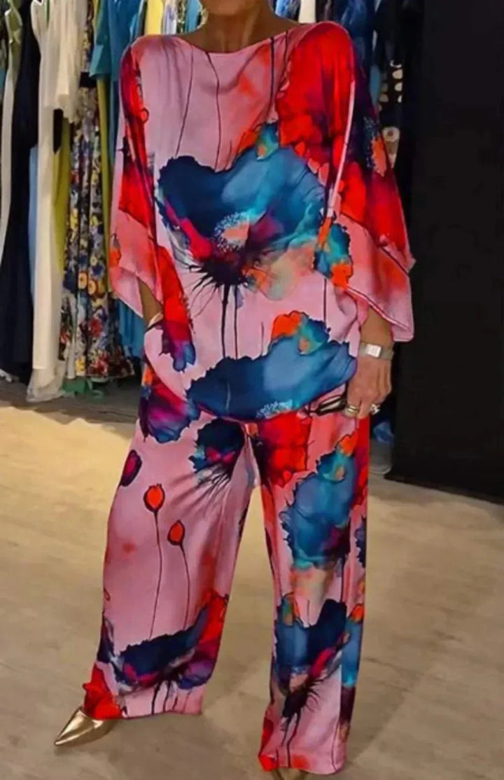 Lieke™ | Elegant Floral Two-Piece Set