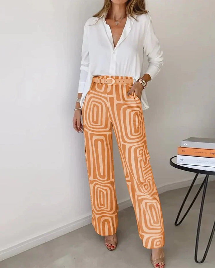 Mila™ | Geometric Print Pants Set