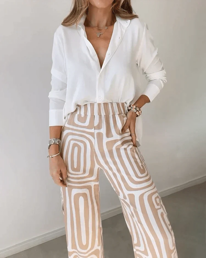 Mila™ | Geometric Print Pants Set