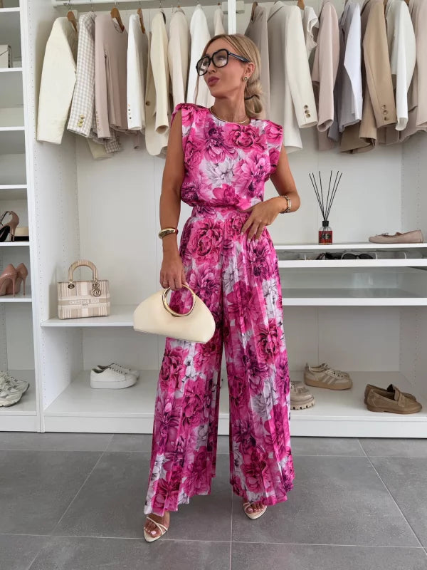 Maruja™ | Elegant Pleated Two-Piece Set