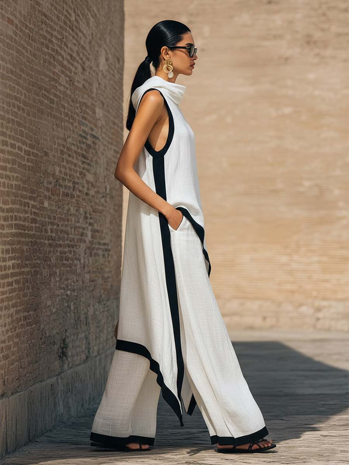 Gilat™ | Artistic Cotton-Linen Two-Piece Set