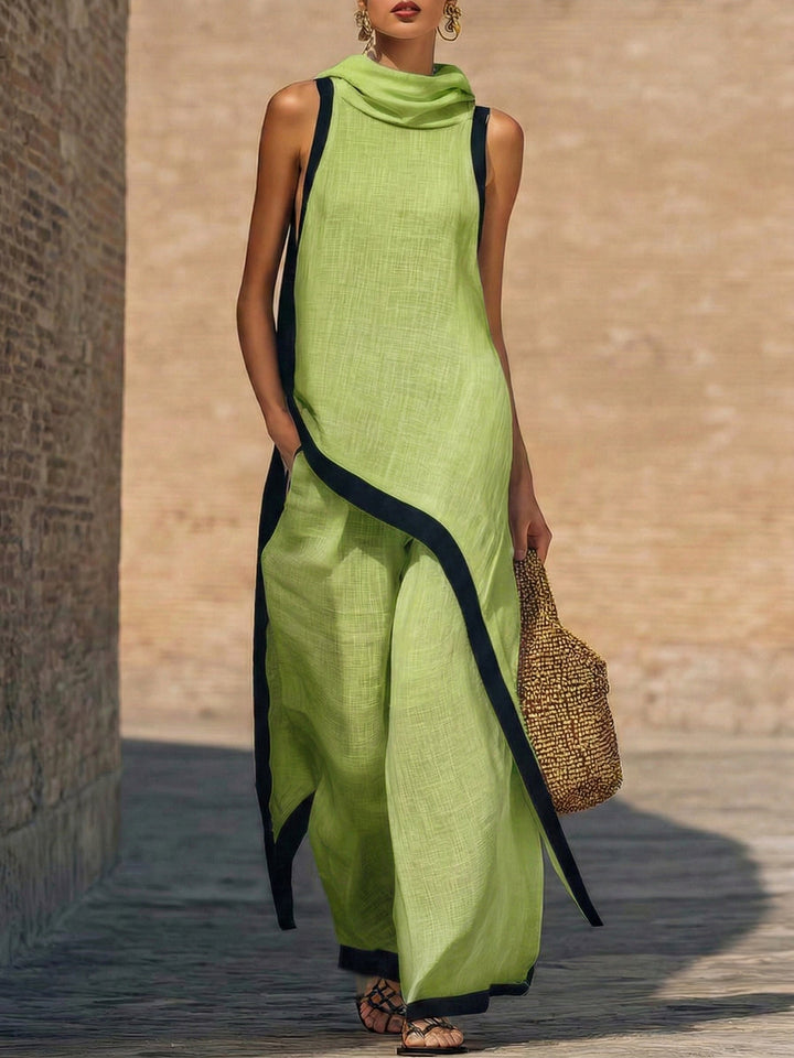 Gilat™ | Artistic Cotton-Linen Two-Piece Set