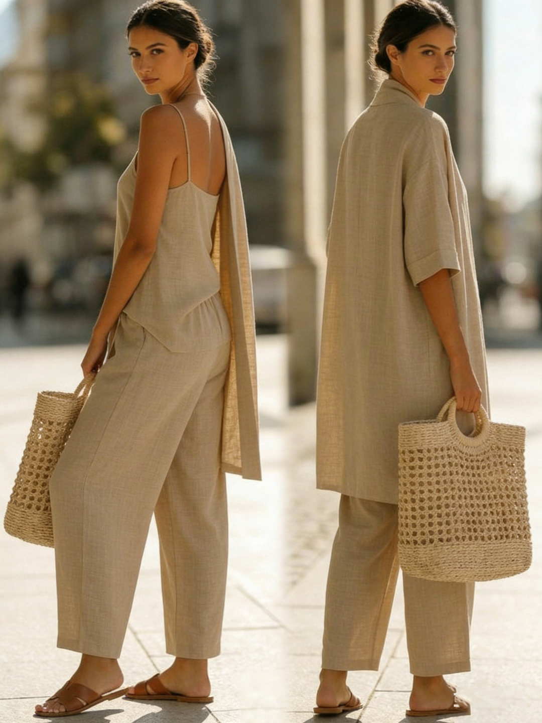 Isabella™ | Effortless Linen-Cotton Three-Piece Set