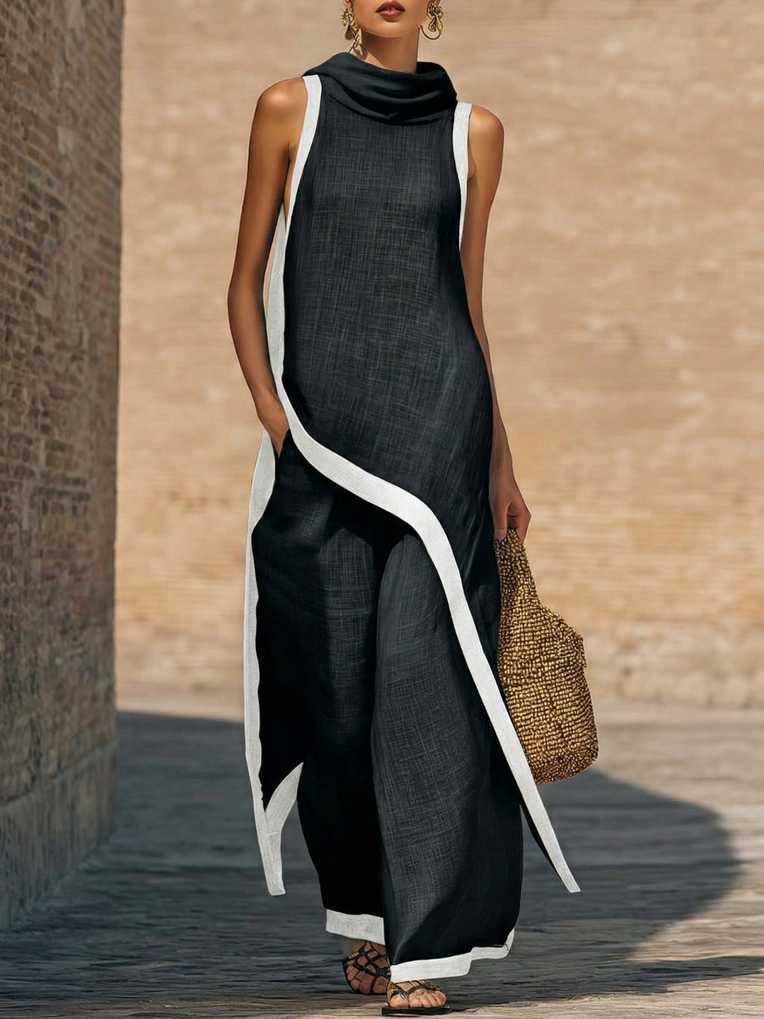 Gilat™ | Artistic Cotton-Linen Two-Piece Set