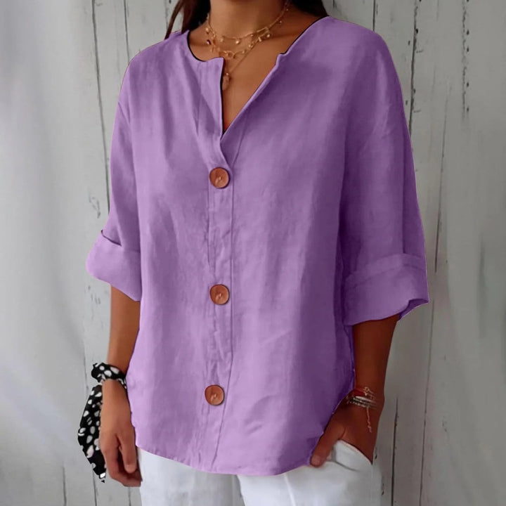 Ivy™ | Lightweight Linen Loose-Fit Blouse