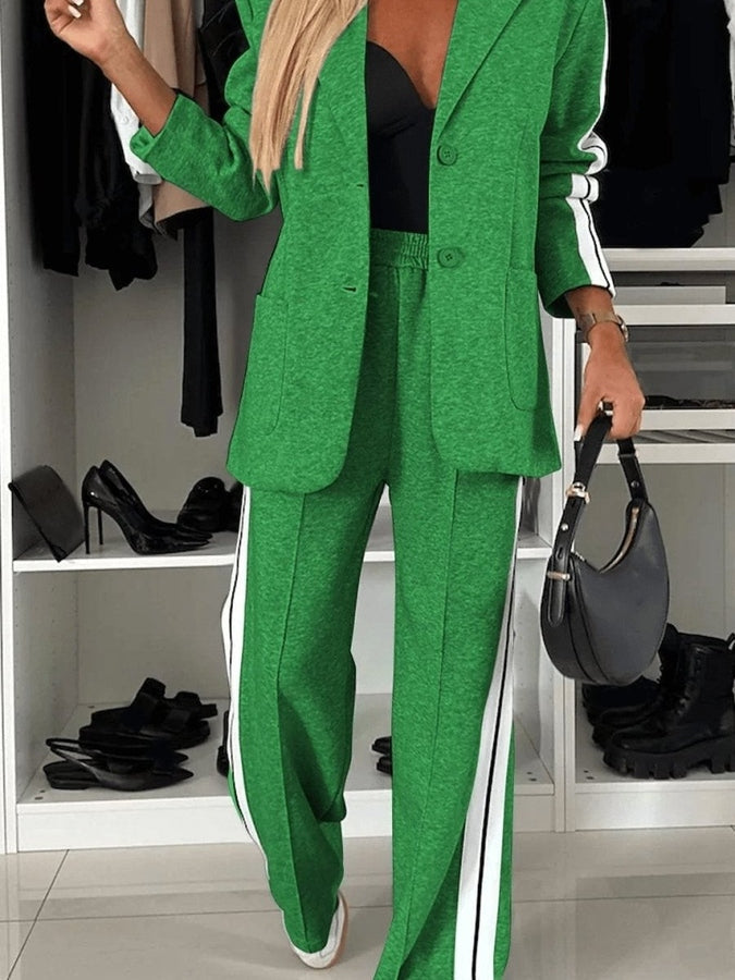 Selena™ | Striped Blazer Trouser Set