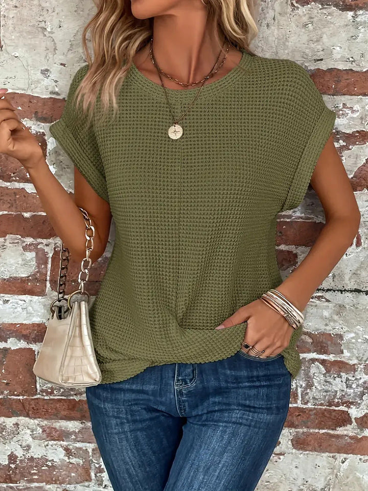 Sophie™ | Sweetheart Round Neck T-Shirt  Effortless Style. Everyday Comfort.