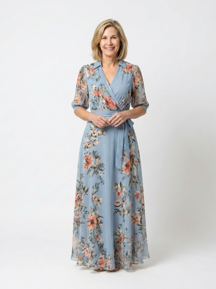 Clarissa | Elegant Summer V-neck Dress