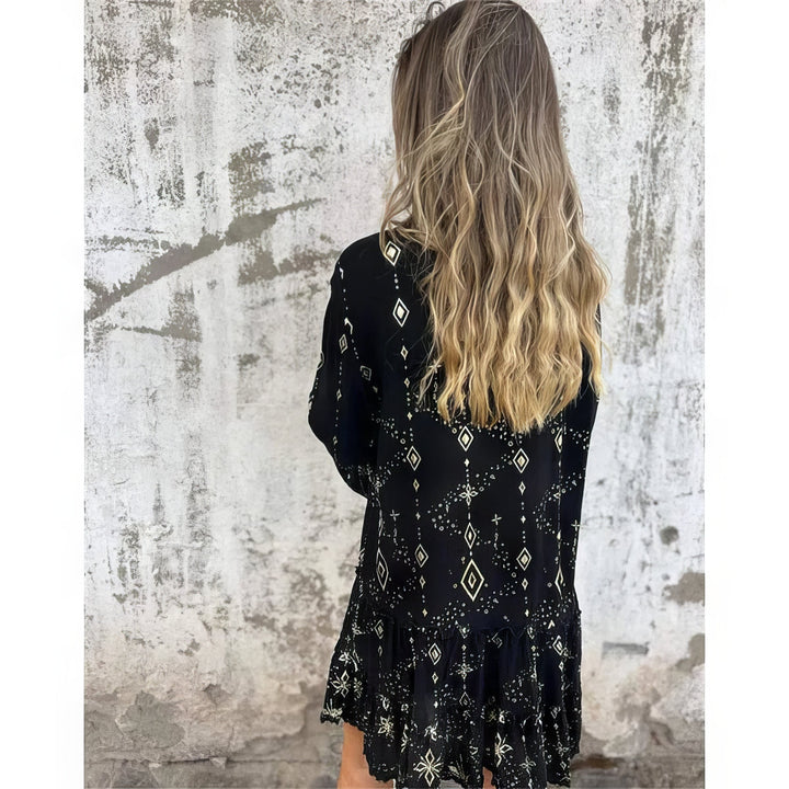 GAYLE™ | Boho Gilded Midi Dress